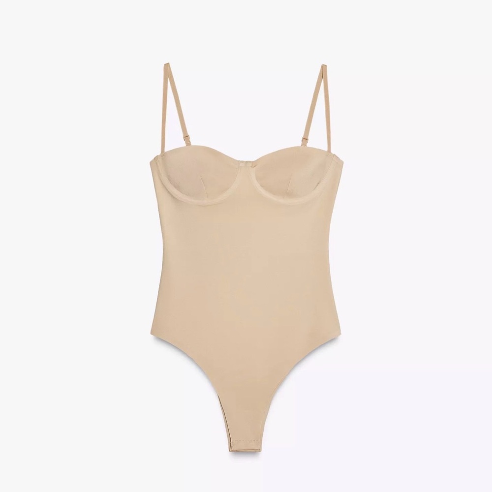 Zara Beige Bodysuit
